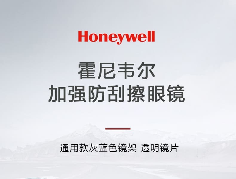 霍尼韦尔（Honeywell） S300L 300510 灰蓝色镜架透明镜片防护眼镜